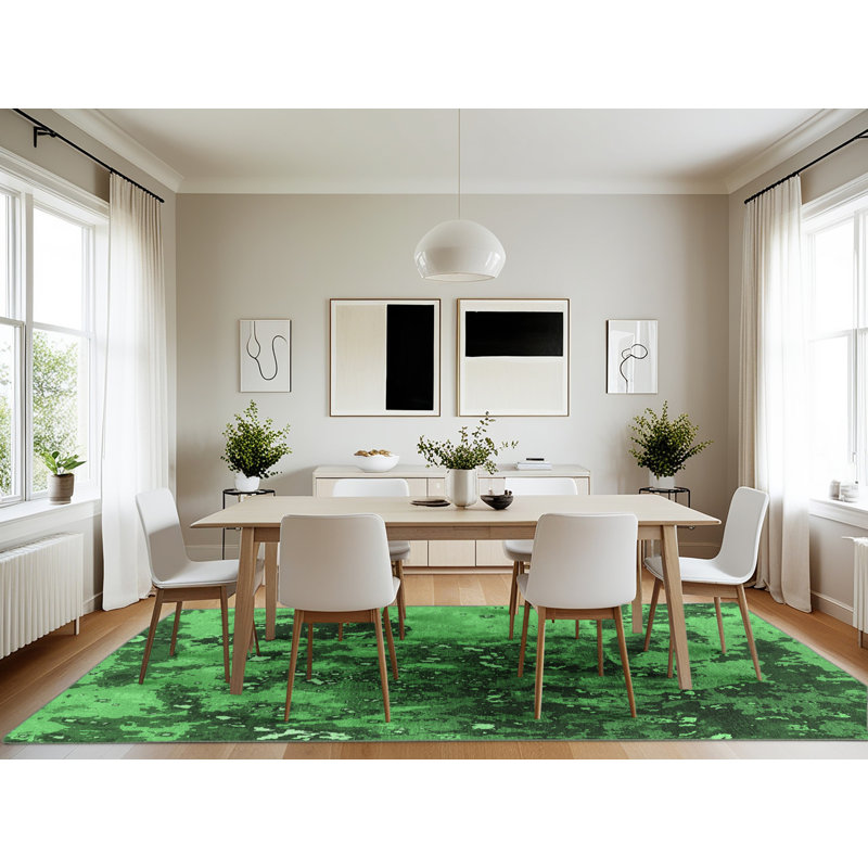 Washable Oriental Indoor Rug, Rectangle 7' x 10'