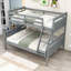Ihechikara Kids Twin over Full Wood Bunk Bed with Ladder-1083145438