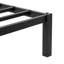 Minimal Screwless Black Bed Frame With Square Feet-1444415352