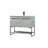 Rozell 40'' Single Bathroom Vanity with Engineered Marble Top-254055171