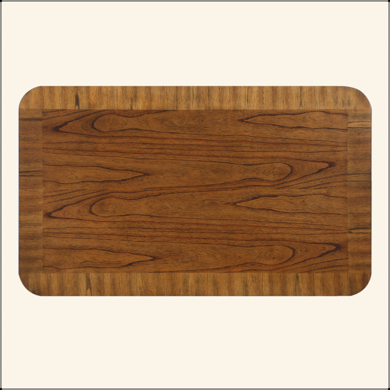 Rectangular Wood Coffee Table For Living Room, 41.5-Inch Coffee Table With Solid Wood Legs, Wood Centre Table Tea Table With Open Storage Shelf. Easy Assembly,  Walnut