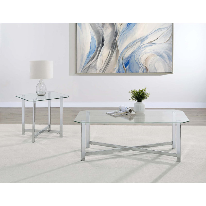 Ensemble de tables basses 2 pièces Contemporary