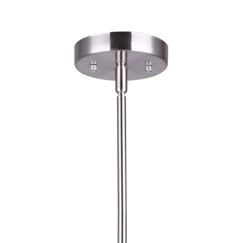 1 - Light Gray/Brushed Nickel Unique/Statement Pendant