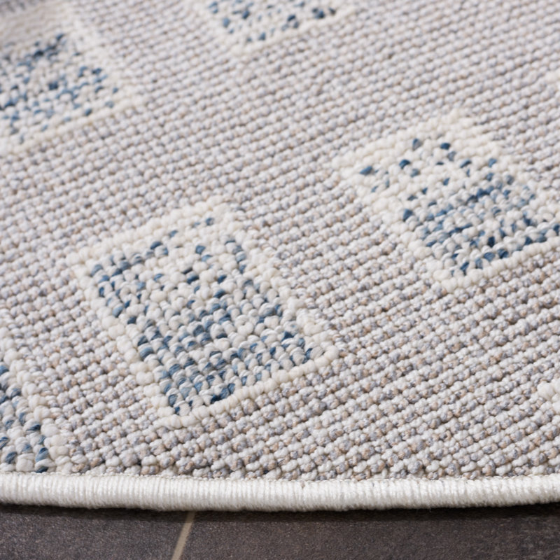 Delu Trends Performance Geometric Rug, Round 6'7"