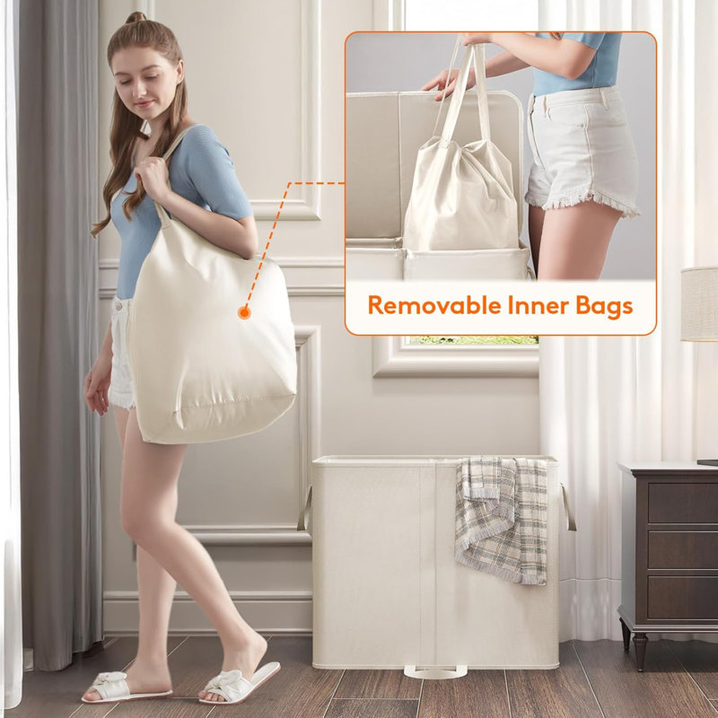 Polyester Laundry Room Organiser, White