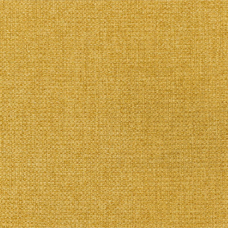 Fauteuil pivotant rembourré jaune moutarde Denali, Jaune moutarde