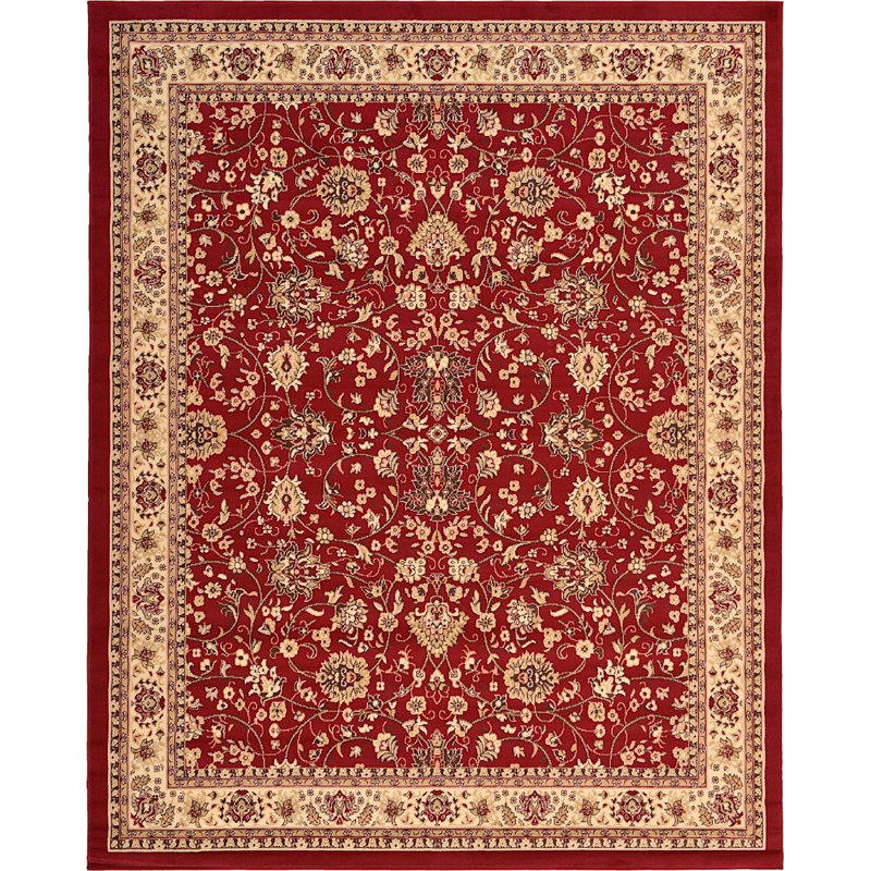 Zayandeh Oriental Indoor Rug, Rectangle 9'10" x 13'