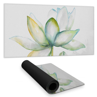 Abstract lotus flower - 15.75"x31.50" Desk mat