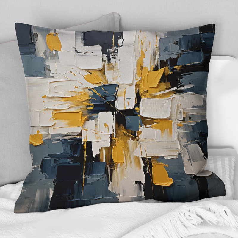 Coussin décoratif "Oui à tout", bleu nova