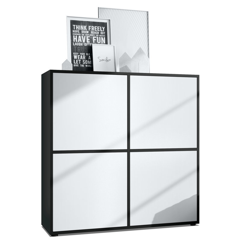 Mccafferty 104cm Sideboard, Black Matt/White Matt