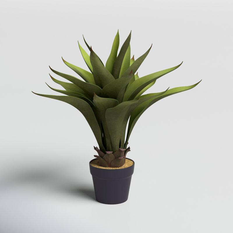 Aloès artificiel en pot 22 po