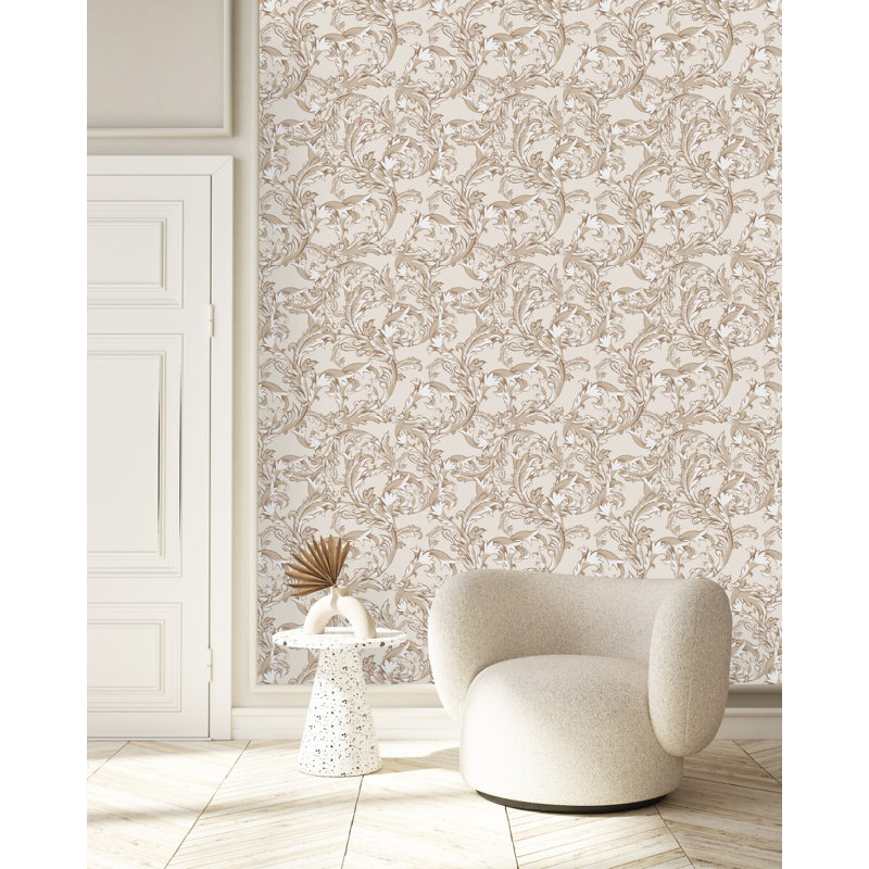 Peel & Stick Floral Wall Mural, 2.08' W x 10.42' L