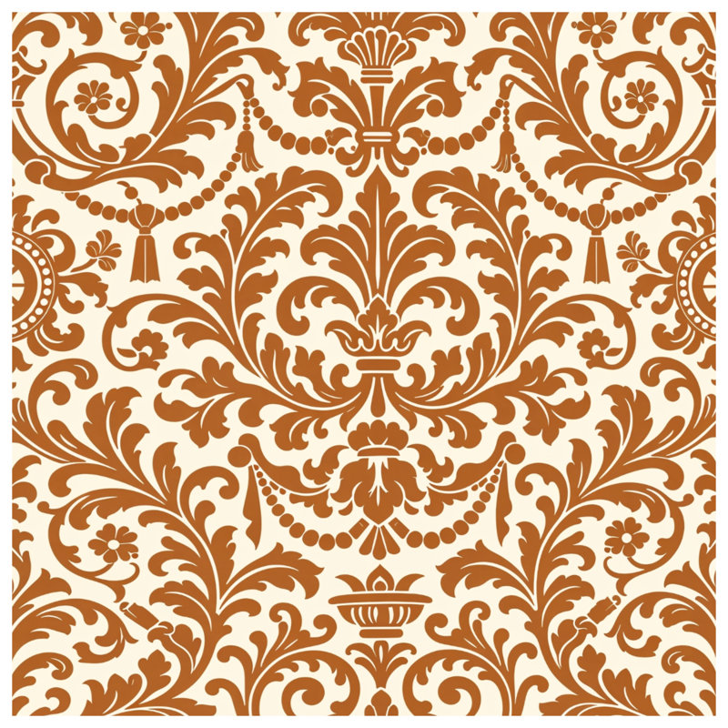 Ornate Damask Pattern Blankets, 60in W x 80in H