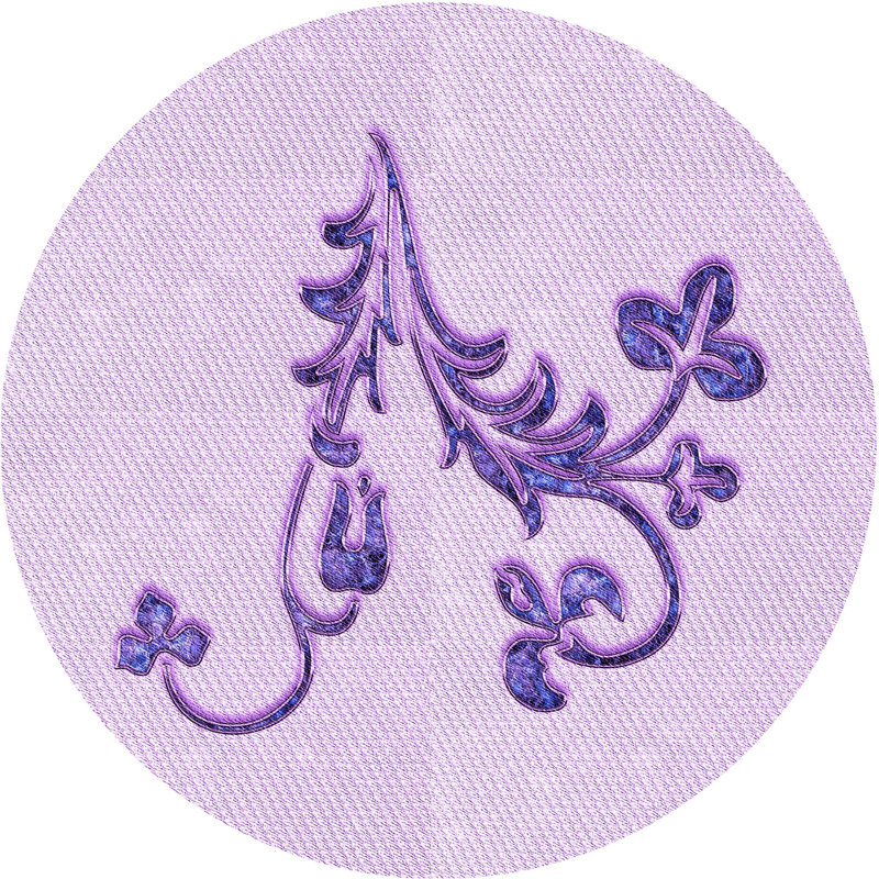 Tapis 100% à motif lavable à la machine 2989, Rond 6 pi