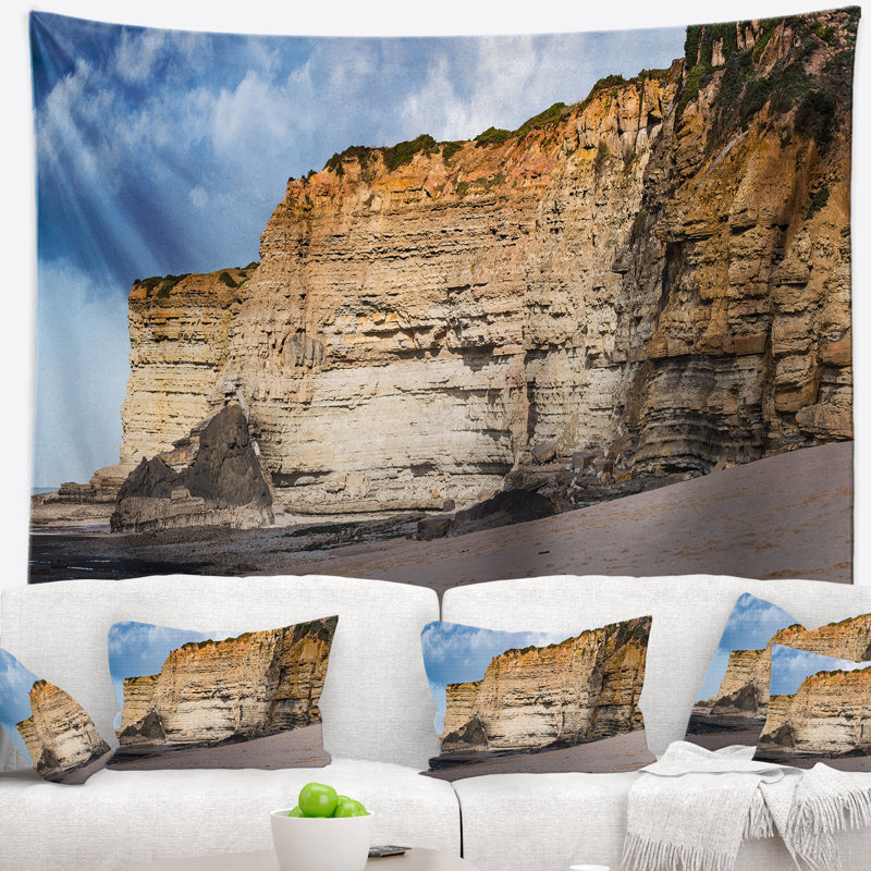 Tapisserie panorama portugaise côte atlantique, H 68 po x l 80 po