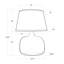 Lampe ovale en verre