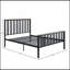 Lit en chêne antique et finition noire-104793039