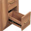 Meuble-lavabo de 36 po avec structure en bois massif, 2 portes à fermeture douce, 3 tiroirs, lavabo en céramique, tablette réglable pour cadre compact, petits espaces de bain