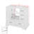 36" Bathroom Vanity without Sink, 6 Drawers, Multi-Functional Drawer Divider-77651132