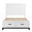 Lit plateforme avec meubles de chambre à coucher en bois avec tiroirs de rangement 1pc (seulement lit)-1997700611