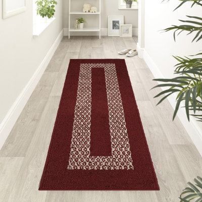 Tapis de couloir antidérapant à doublure en caoutchouc de luxe Home Decor