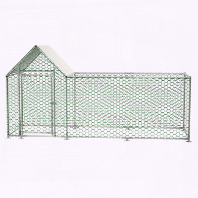 Grande cage de poulailler en métal