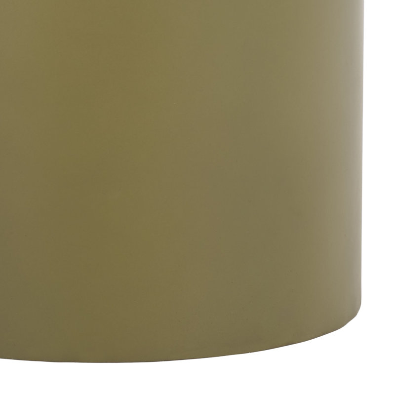 Table d'appoint en métal Donnastella, Vert olive