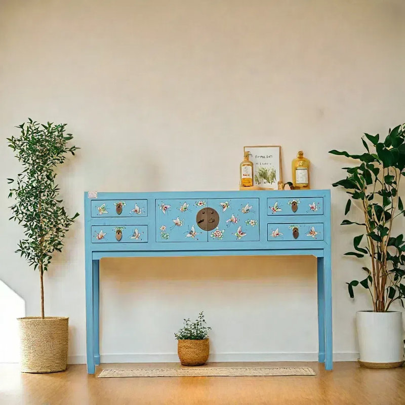 Console bleu clair