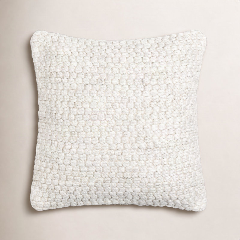 Kolapur Rayon/Viscose Reversible Throw Pillow, Down Blend, 22"H x 22"W