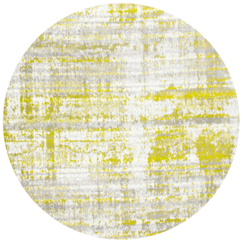 Skyler Performance Abstract Rug, Round 6'7"