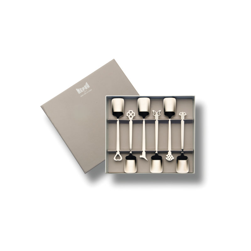 Boîte-cadeau en acier inoxydable - 6 pièces