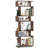2PCS 6-tier Storage Bookshelf Tall Display Shelf w/ Anti-toppling Kits-1261055701