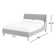 Helaina Upholstered Wingback Bed