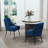 Dinnington Velvet Upholstered Side Chair With Legs-1327015325