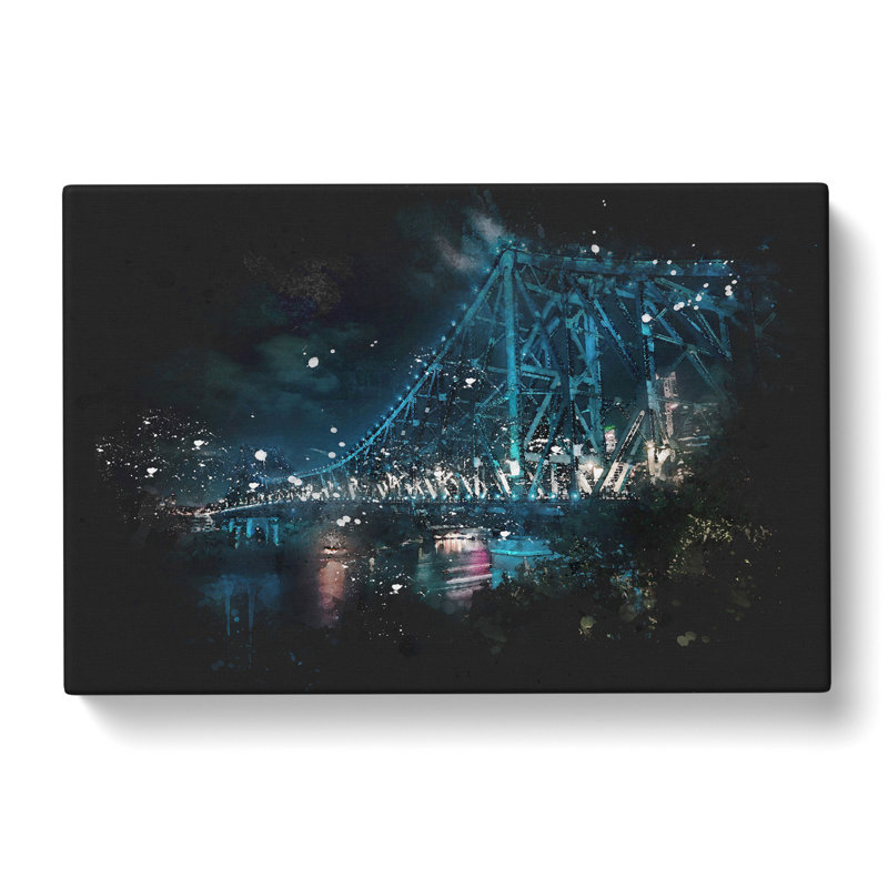 Story Bridge in Brisbane Australia - Wrapped Canvas, 35cm H x 50cm W x 3cm D