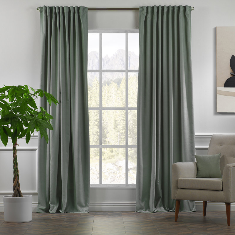 Très grand panneau décoratif simple sur mesure extra large x très long, L 52 po x L 204 po, Vert feuille