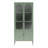 Chloe Tall Metal Display Cabinet with 2 Arched Glass Doors-106273615