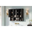 Armoire de toilette murale 35 po 2-en-1, tablettes réglables et unité de rangement à porte à fermeture en douceur-1613507208