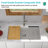33" L x 19" W Undermount Quartz Composite Workstation Kitchen Sink Granite Single Bowl Sink with Accessories-104924655