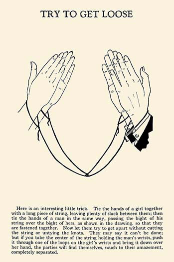 « try to get loose » par harry houdini-impression publicitaire, H 66 po x l 44 po