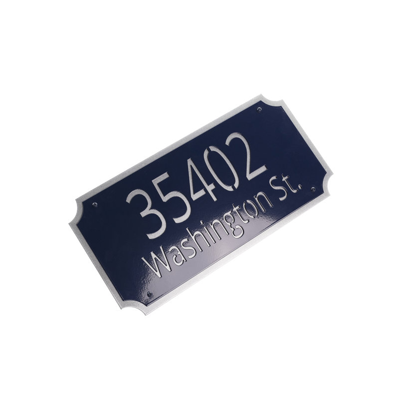 Princeton Flush Mount Two Line Wall Mount, Navy/Silver, Yes
