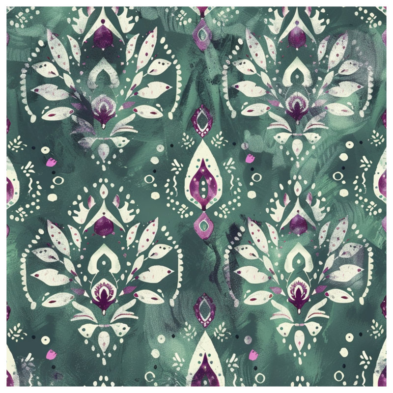 Tapis de bain Floral, L 34 po x L 21 po