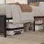 Single/Double Metal Platform Bed Frame With Upholstered Headboard And Footboard, No Box Spring Needed, Grey/Beige-282826323-275692834
