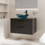 Ensemble de meuble-lavabo mural simple 30 po avec lavabo vasque en céramique Sharee, comptoir en bois manufacturé, robinet et bonde Sharee-1496029308