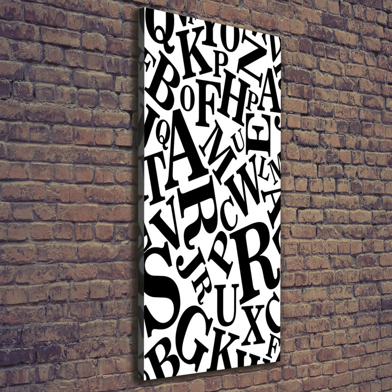 Alphabet - Wrapped Canvas Print