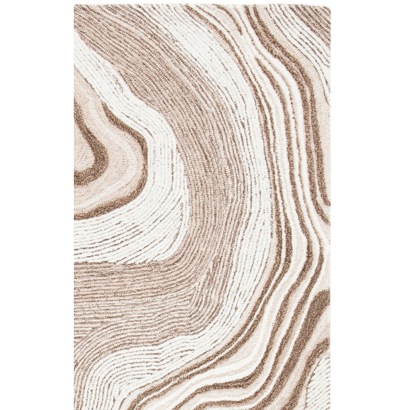 Tapis en laine touffeté à la main Kriner, Rectangle 8 pi x 10 pi