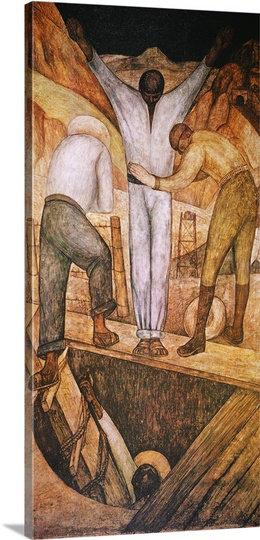 « rivera : mien » par l’impression Diego Rivera, H 24 po x l 12 po x P 1,5 po, Toile