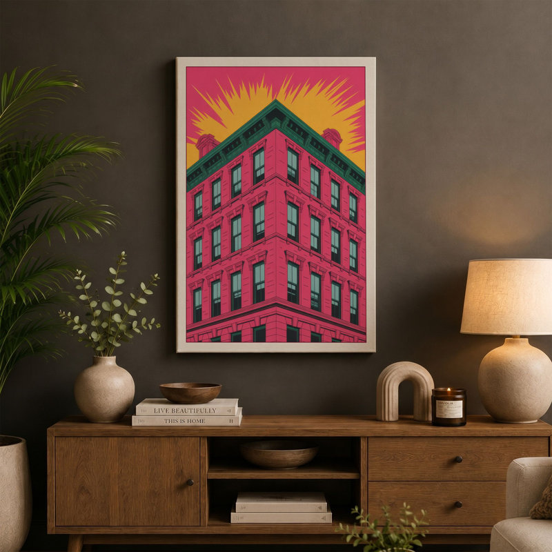 Print, 24x16 - 61.0 x 40.6 cm, Ochre Border