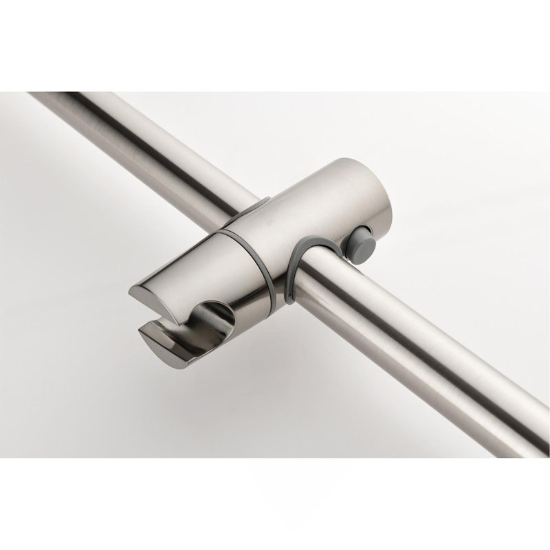 Système de douche avec pomme de douche, douche à main, barre coulissante, jets de corps, bras de douche, tuyau, garniture de valve et poignées à levier