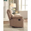 Fauteuil inclinable brun avec accoudoirs coussinés